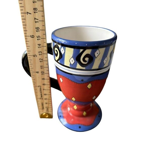 Bella Casa By Ganz Hand-Painted Ceramic Mug 6.5" Tall Multicolor - Picture 9 of 9